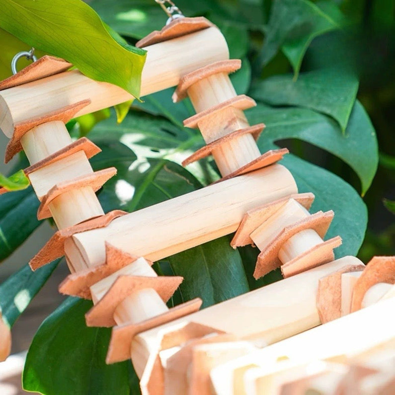 Natural Log Swing Perch for Large Parrots