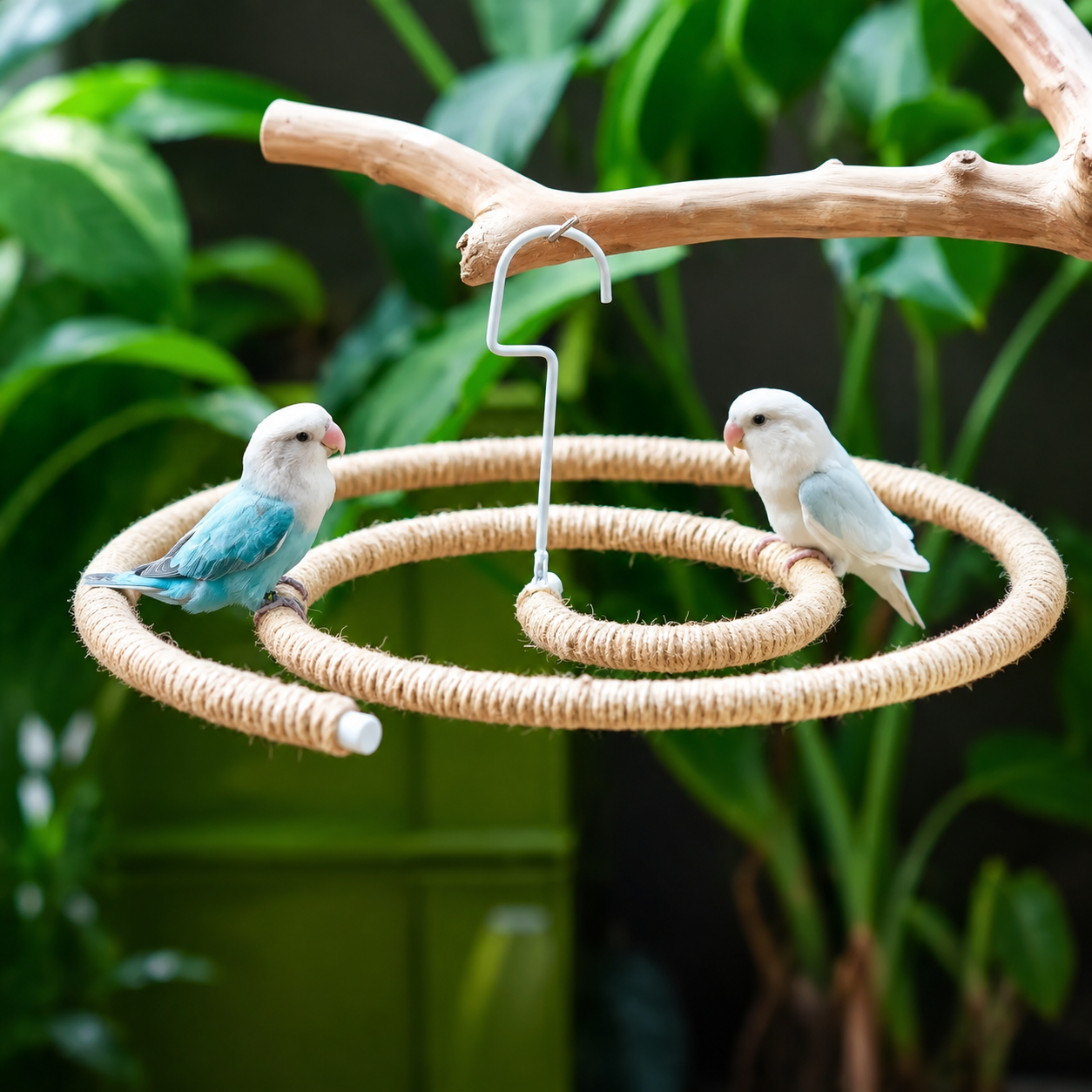 Natural Spiral Climbing Perch for Large Parrots