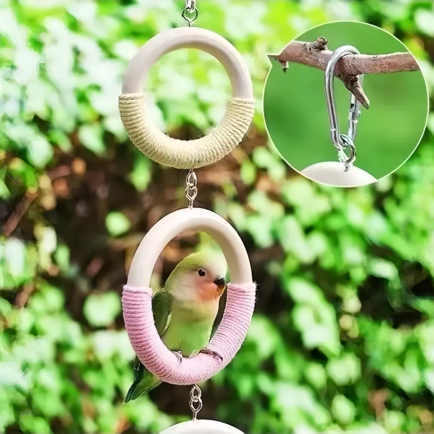 Rainbow Swing Perch for Parrots