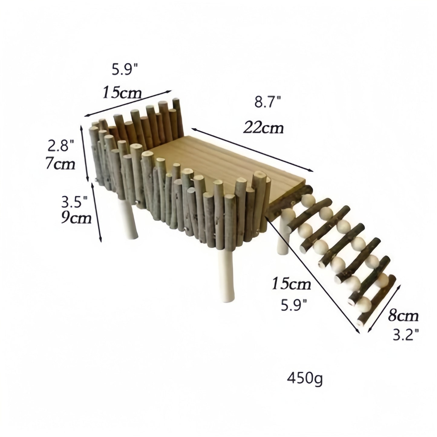 Easy-Step Platform Perch for Senior Parrots