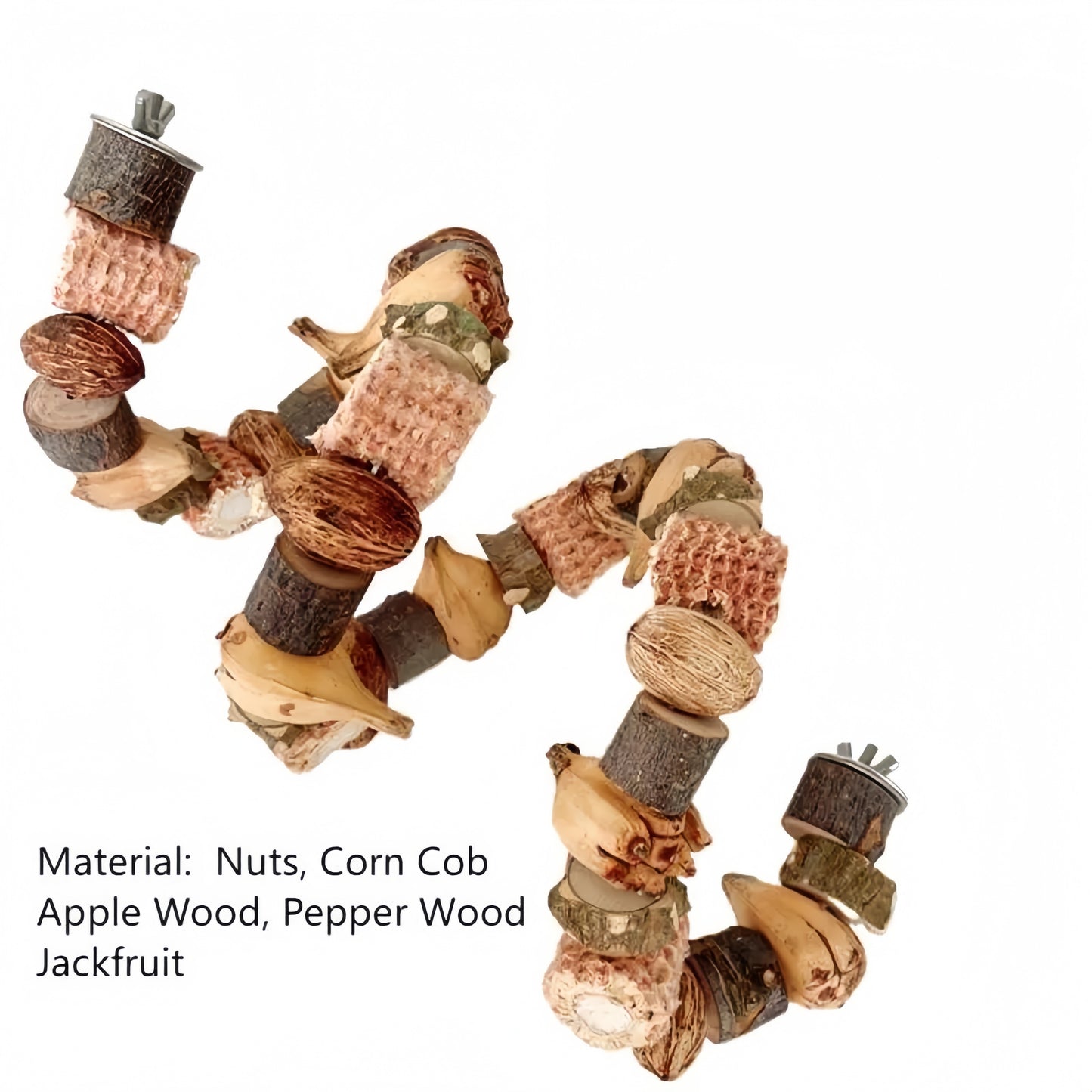 Natural Nut & Wood Chew Toy