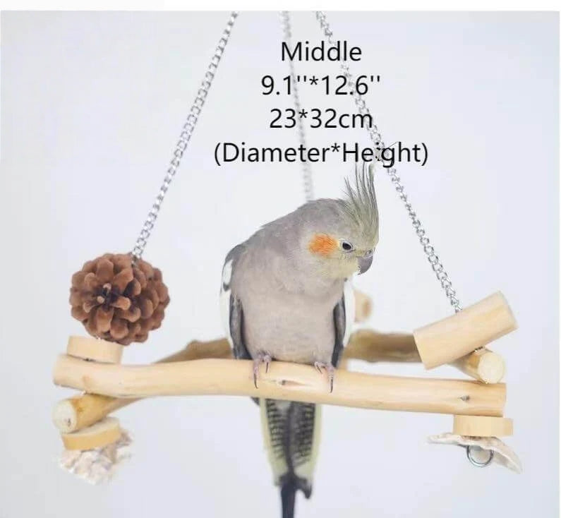 Triangle Swing Perch for Parrots