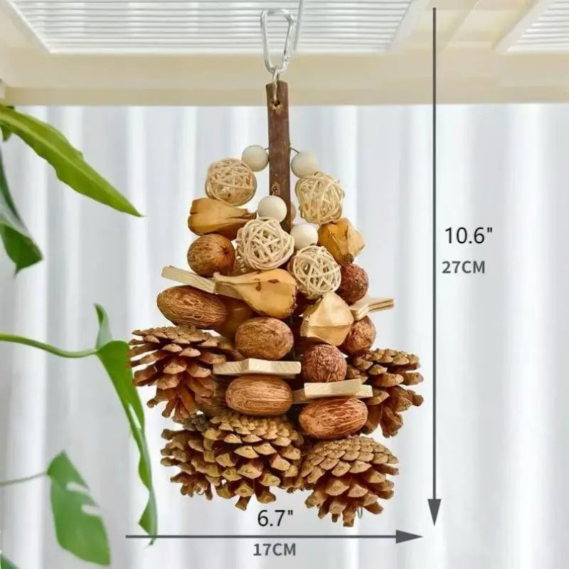 Fruity Crunch Chew Toy – Natural Bird Enrichment Treat