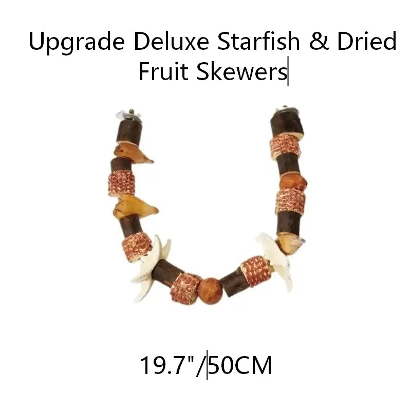 Natural Nut & Wood Chew Toy