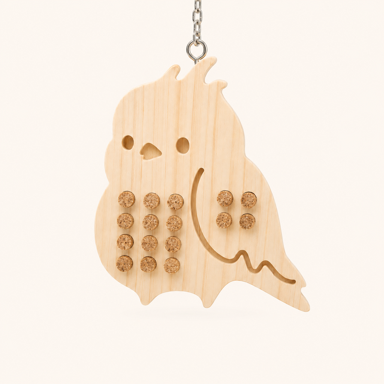 Cork Pull Puzzle & Foraging Toy for Parrots