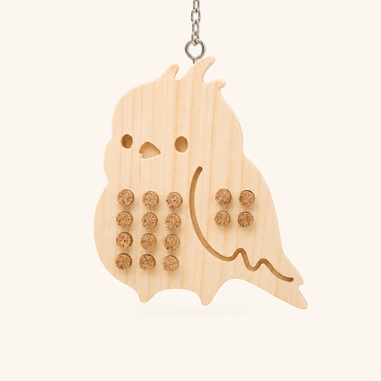 Cork Pull Puzzle & Foraging Toy for Parrots