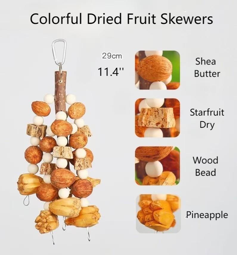 Natural Fruitwood Chew Garland