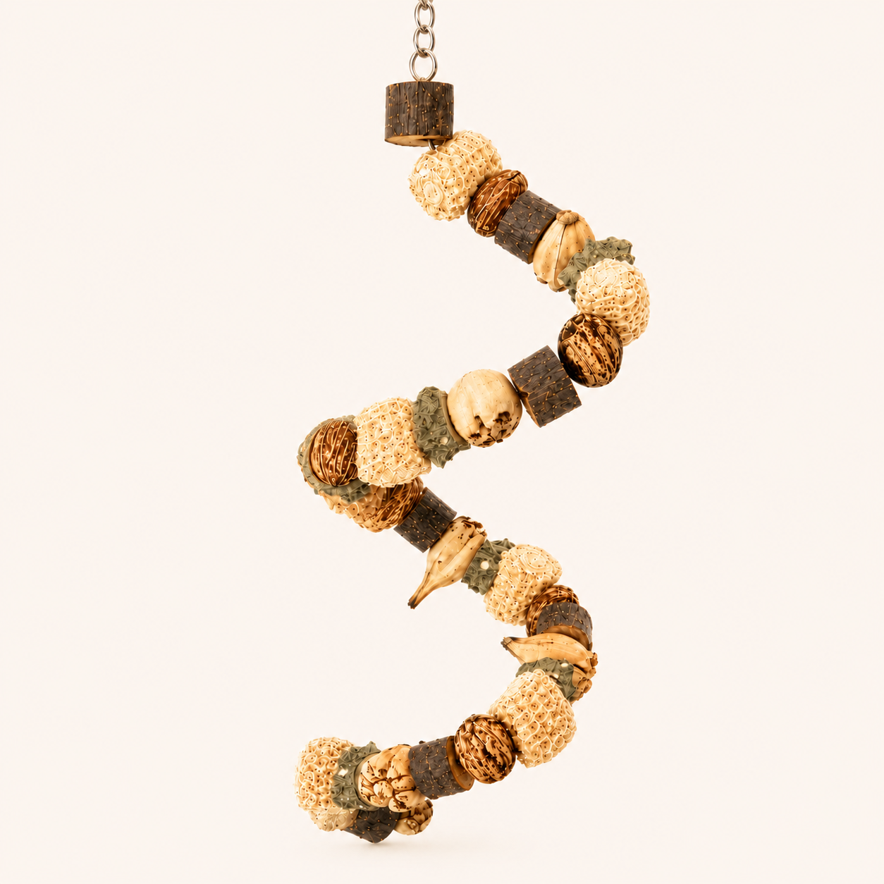 Natural Nut & Wood Chew Toy