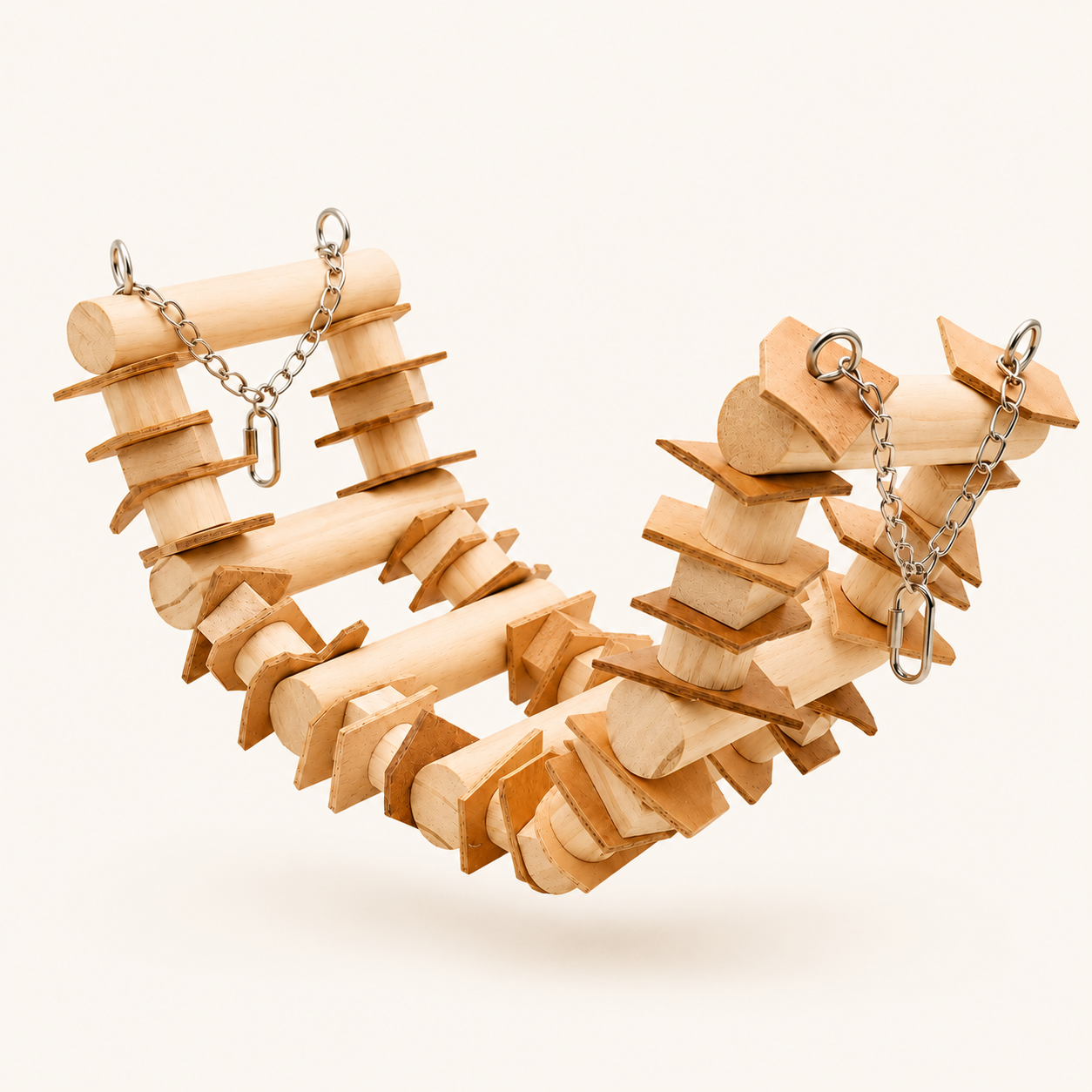 Natural Log Swing Perch for Large Parrots