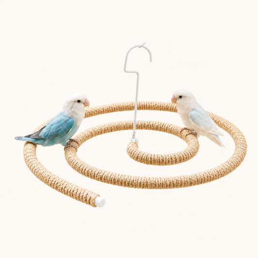 Natural Spiral Climbing Perch for Large Parrots