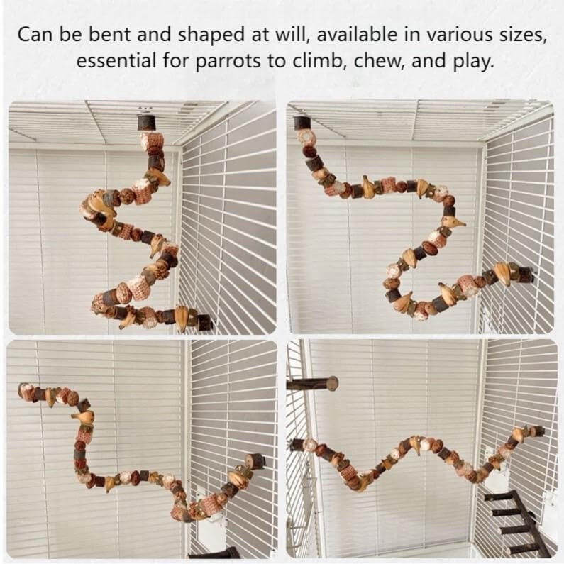Natural Nut & Wood Chew Toy