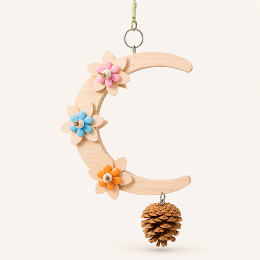 Moon Perch Swing for ParrotsBeakora Moon Perch Swing for Parrots