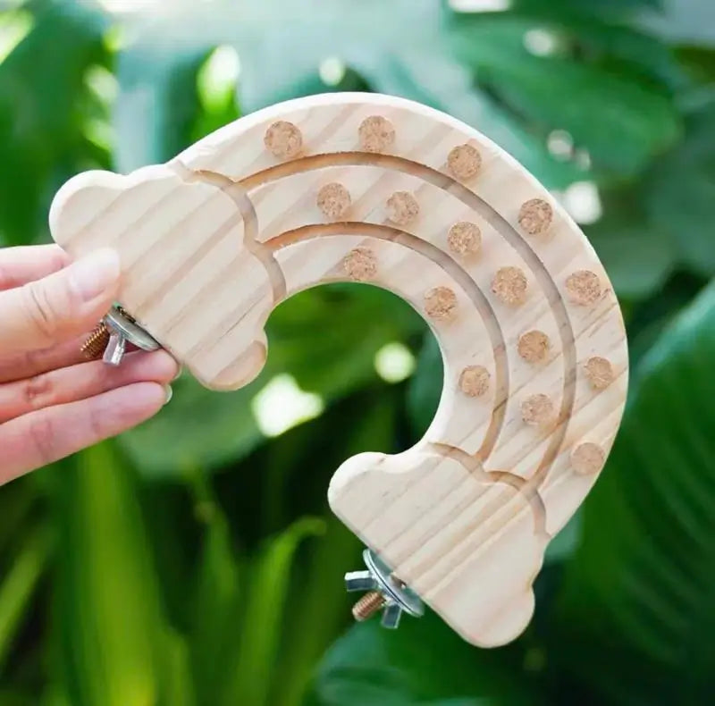 Cork Pull Puzzle & Foraging Toy for Parrots