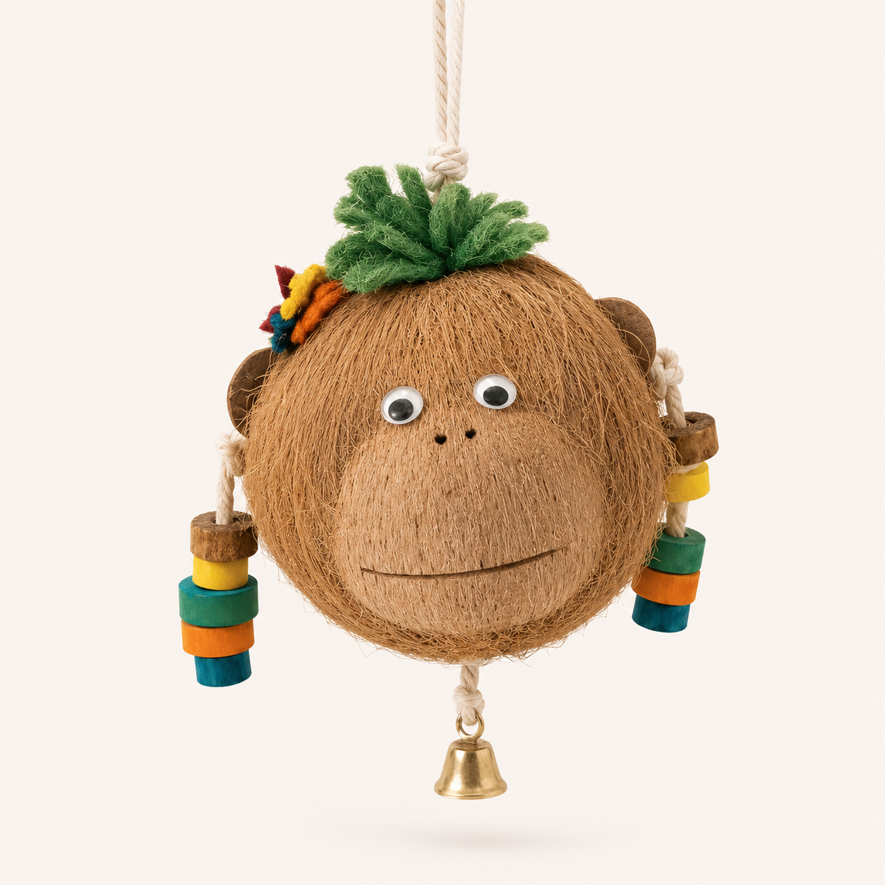 Monkey Hideaway Swing for Parrots