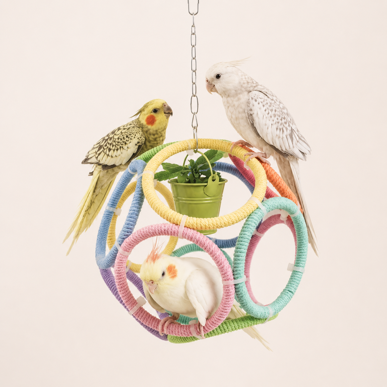 Exotic Ball Parrot Perch Swing