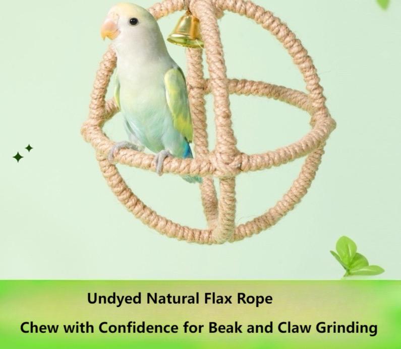 Exotic Ball Parrot Perch Swing