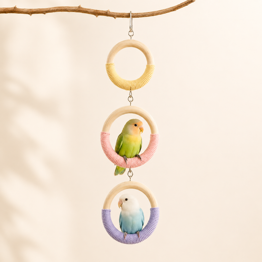 Rainbow Swing Perch for Parrots