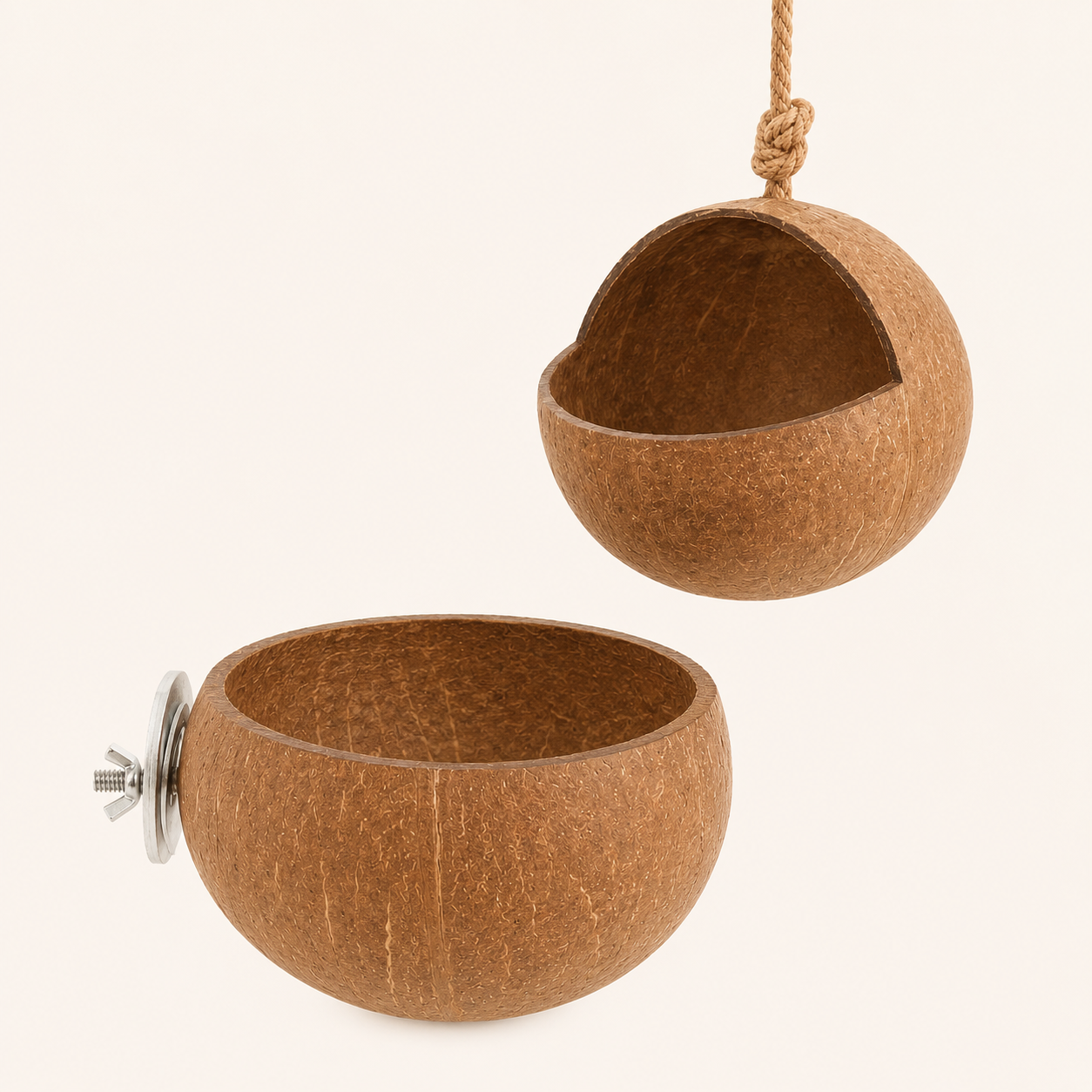 Coconut Hideaway Nest for Birds