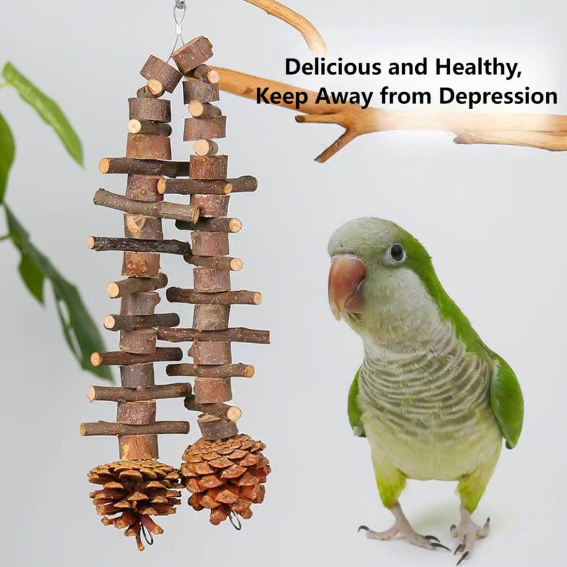 Fruity Crunch Chew Toy – Natural Bird Enrichment Treat