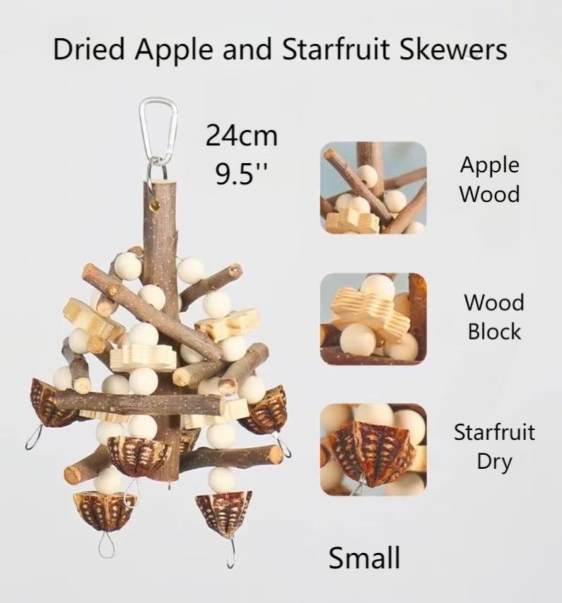 Natural Fruitwood Chew Garland