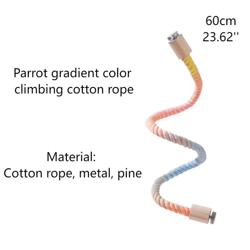 Rainbow Animal Swing Perch for Parrots