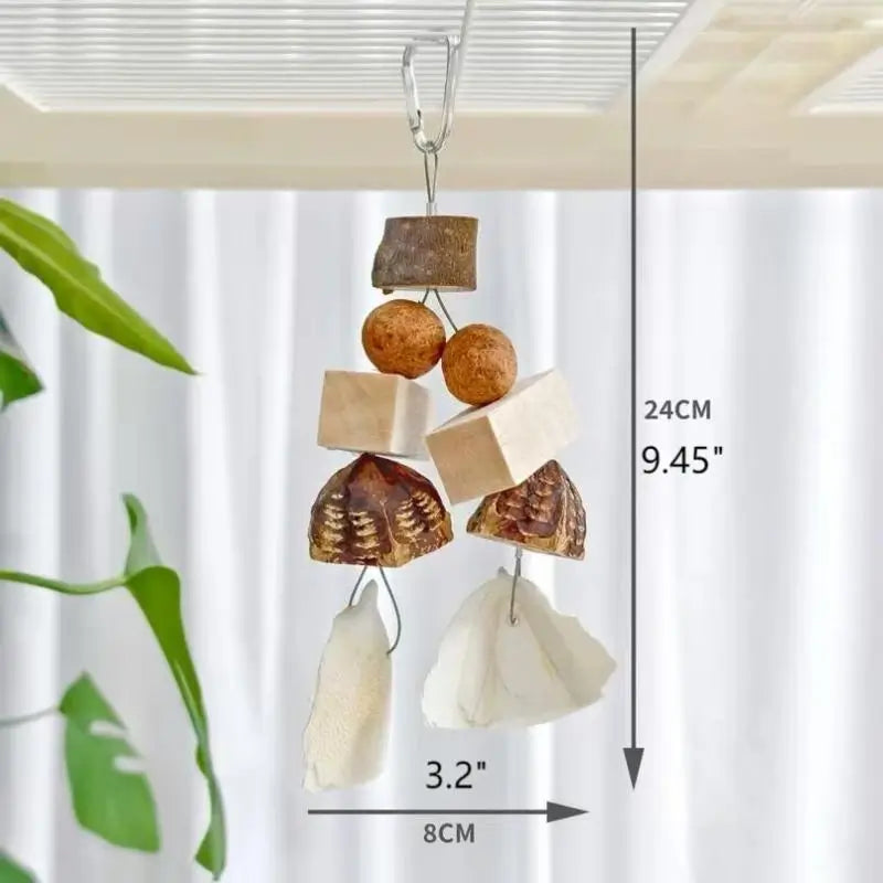 Fruity Crunch Chew Toy – Natural Bird Enrichment Treat