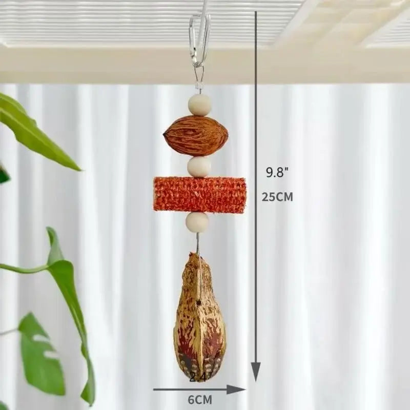 Fruity Crunch Chew Toy – Natural Bird Enrichment Treat
