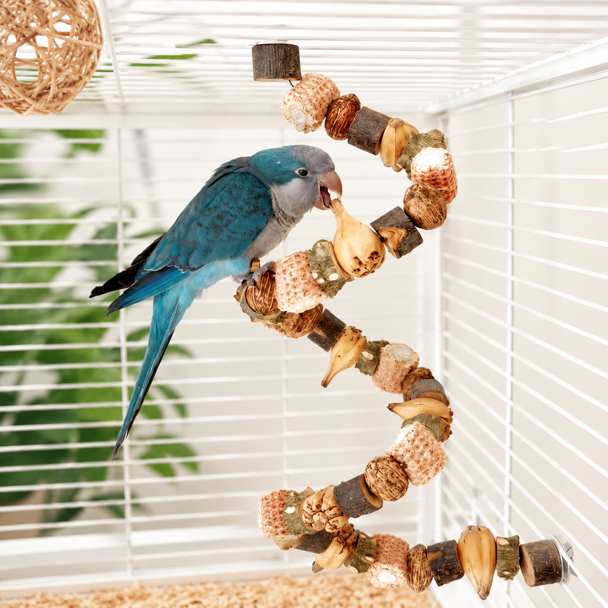 Natural Nut & Wood Chew Toy