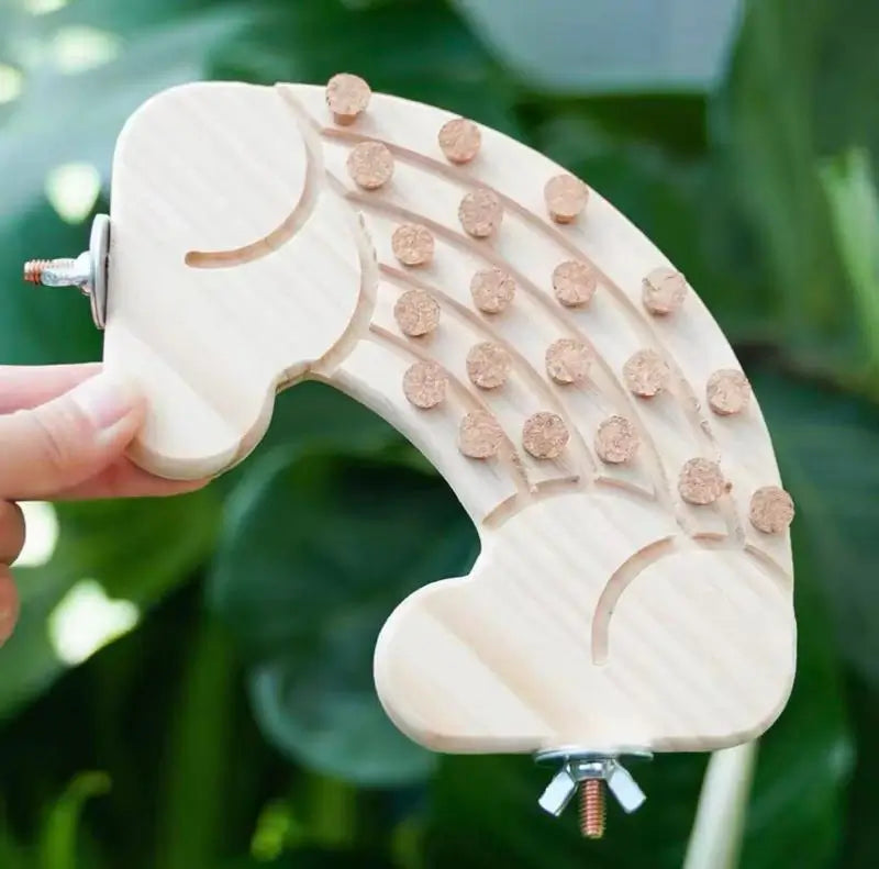 Cork Pull Puzzle & Foraging Toy for Parrots