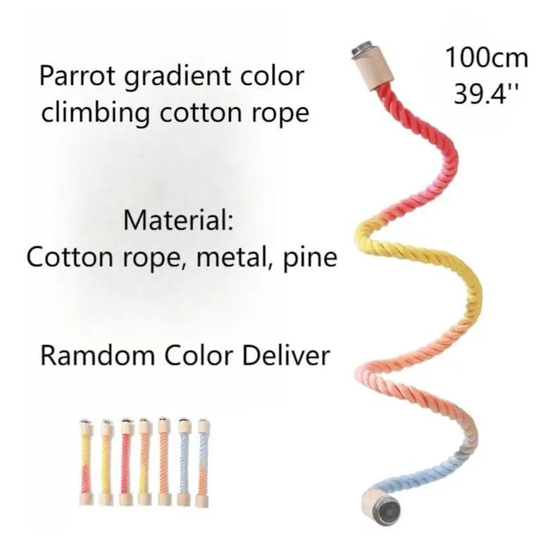 Rainbow Climbing Rope Perch