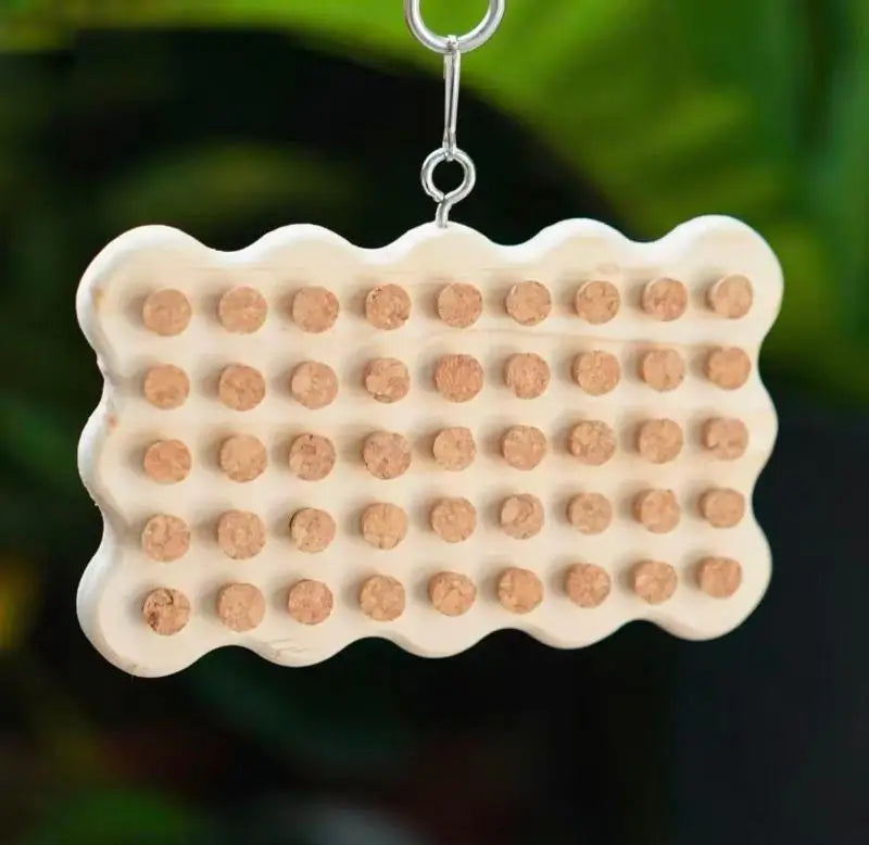 Cork Pull Puzzle & Foraging Toy for Parrots