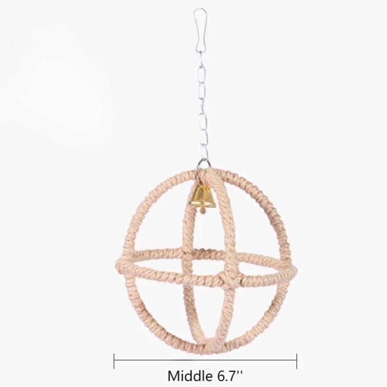 Exotic Ball Parrot Perch Swing