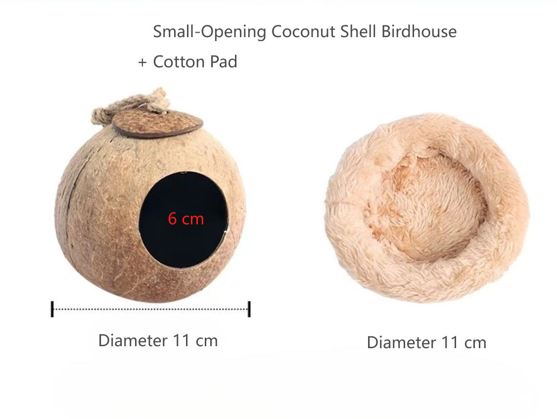 Coconut Hideaway Nest for Birds
