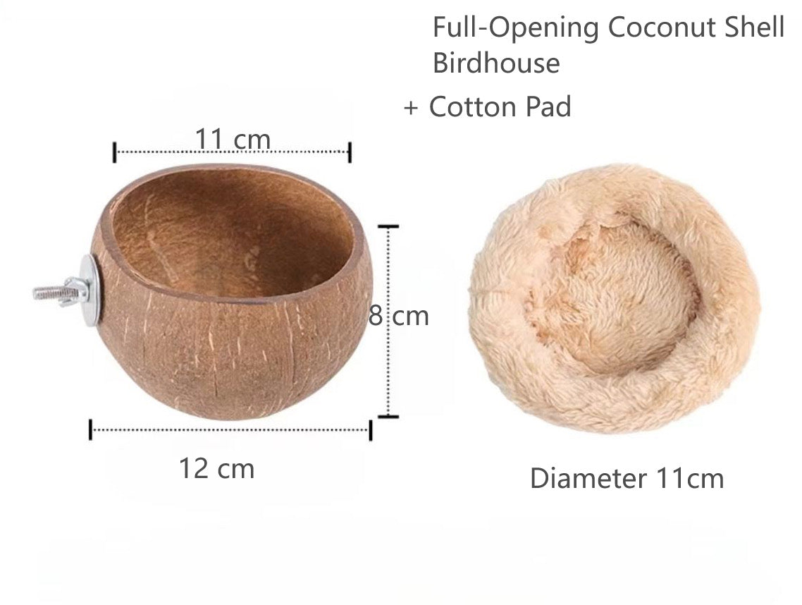 Coconut Hideaway Nest for Birds