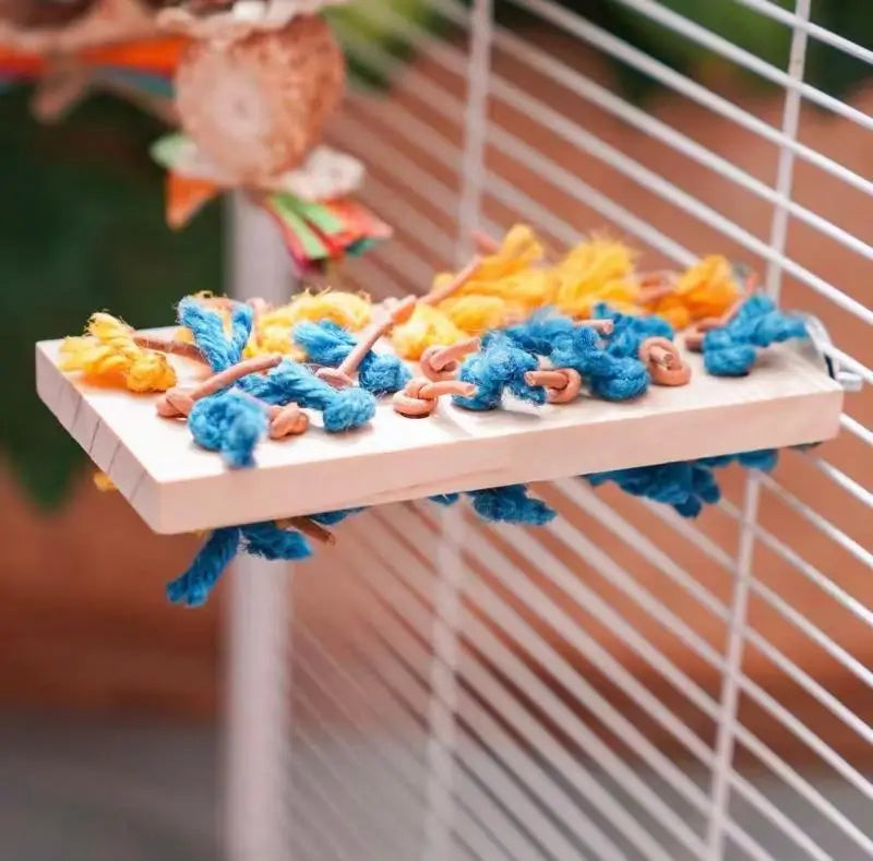 Cork Pull Puzzle & Foraging Toy for Parrots