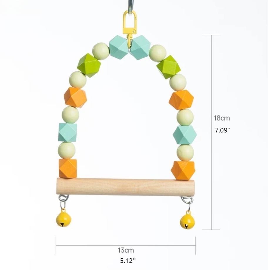 Rainbow Perch Swing for Birds