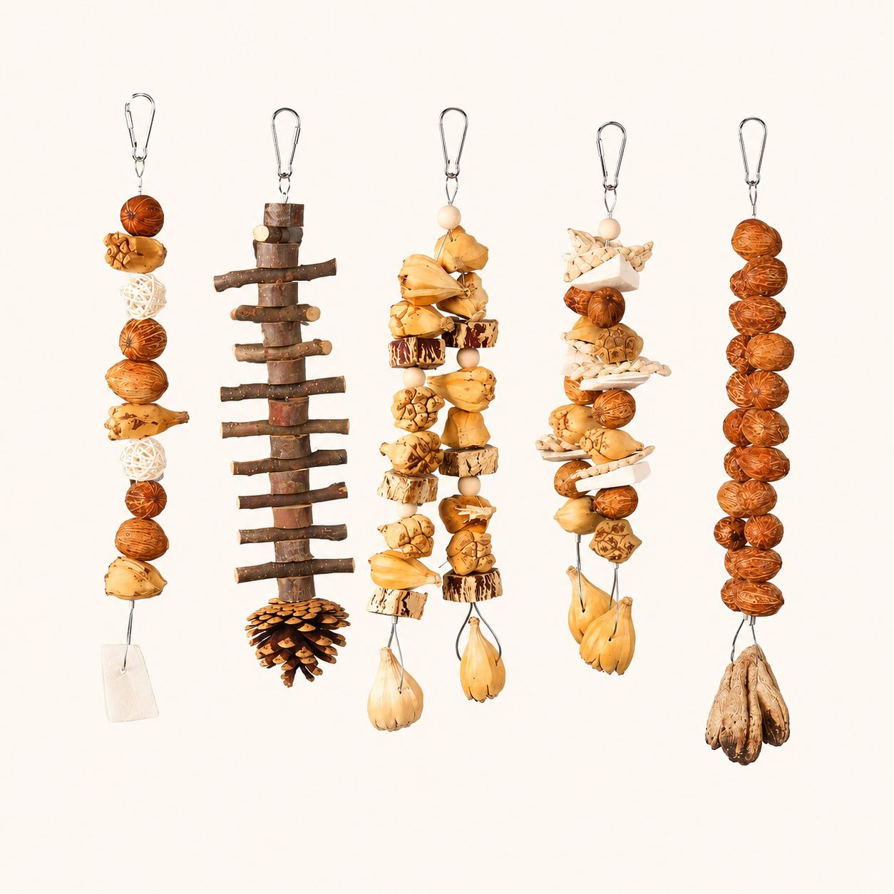 Fruity Crunch Chew Toy – Natural Bird Enrichment Treat
