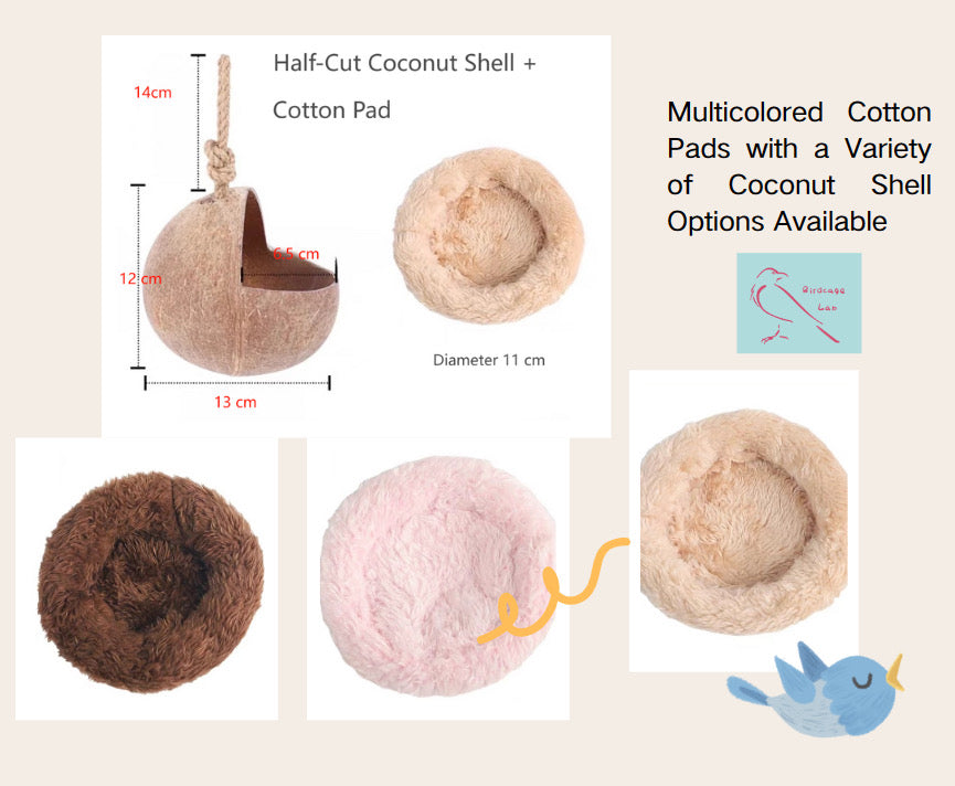 Coconut Hideaway Nest for Birds