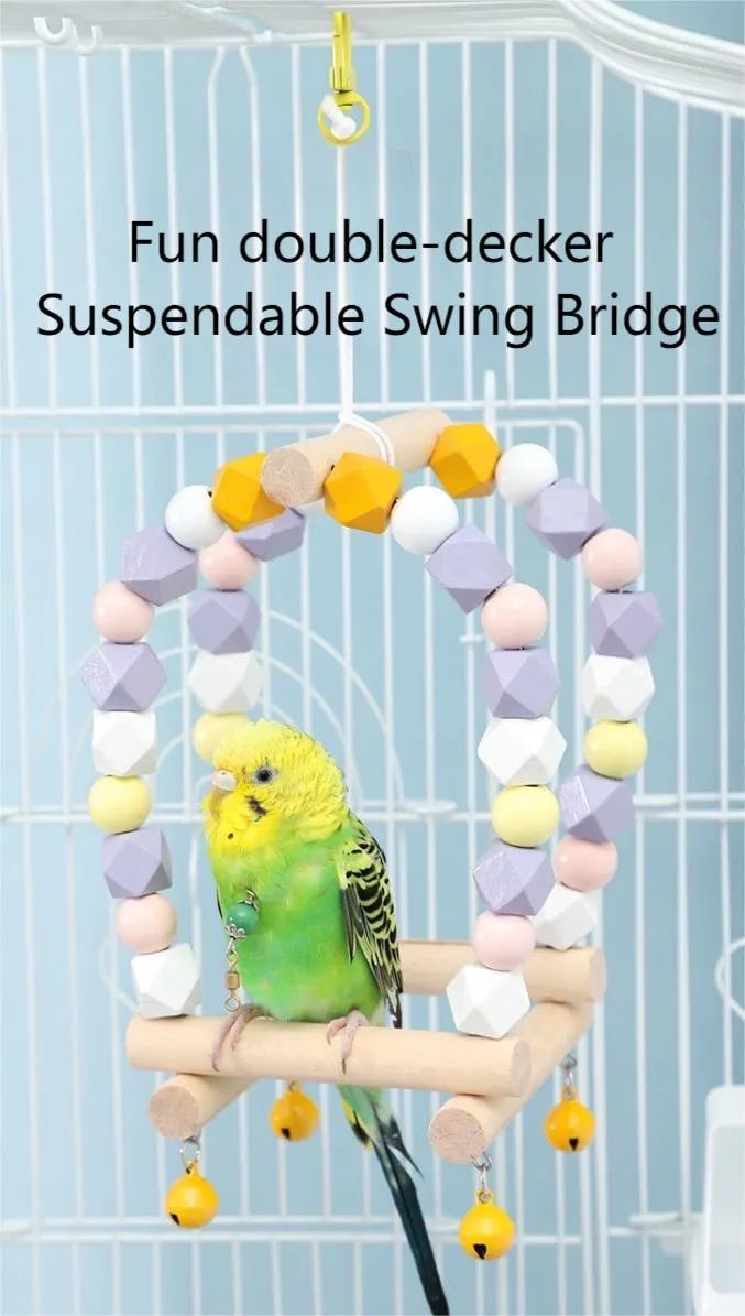 Rainbow Perch Swing for Birds