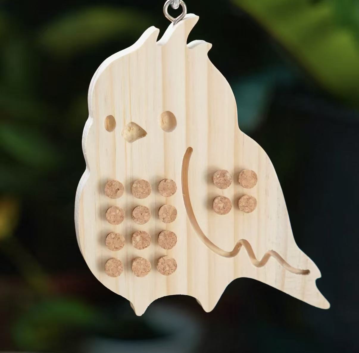 Cork Pull Puzzle & Foraging Toy for Parrots