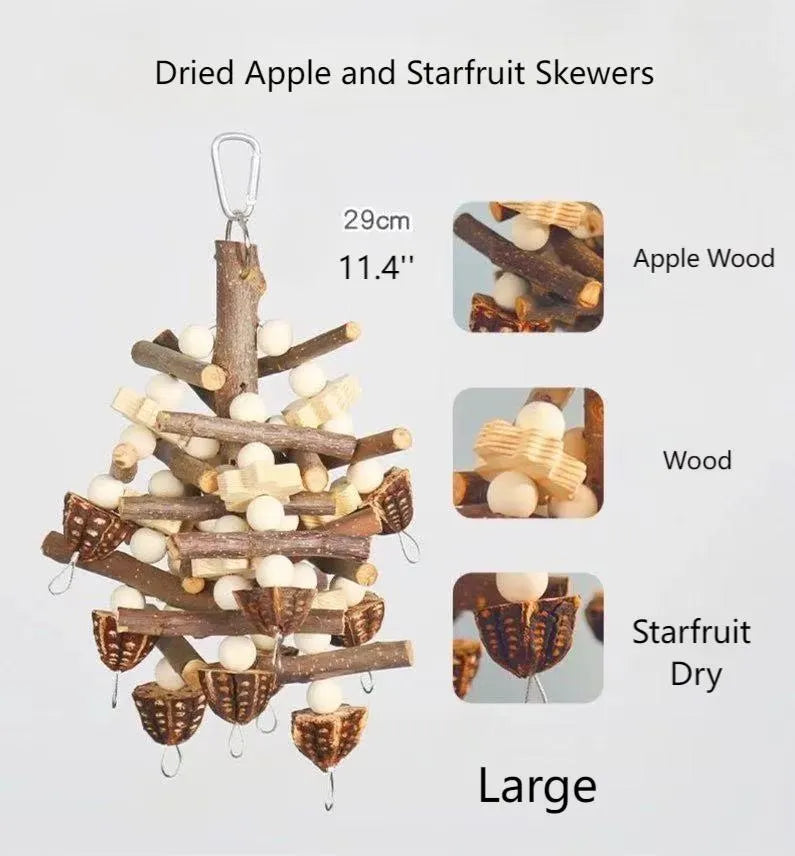 Natural Fruitwood Chew Garland