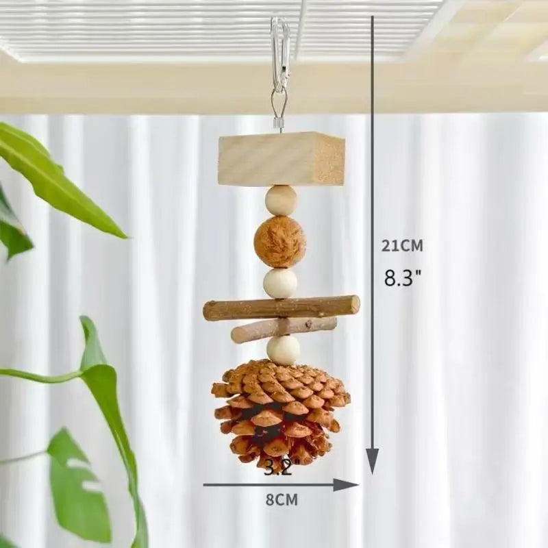 Fruity Crunch Chew Toy – Natural Bird Enrichment Treat
