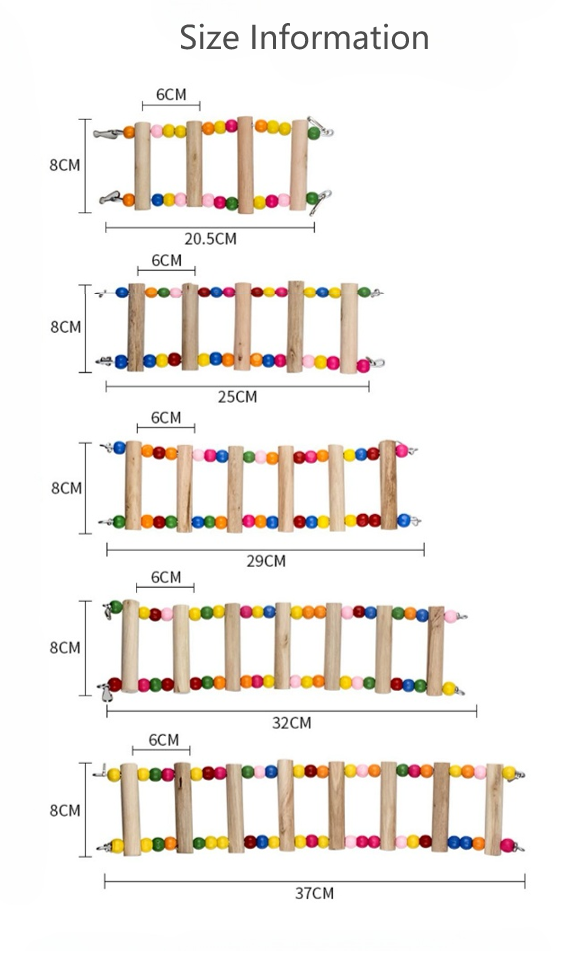 Rainbow Parrot Climbing & Play Ladder