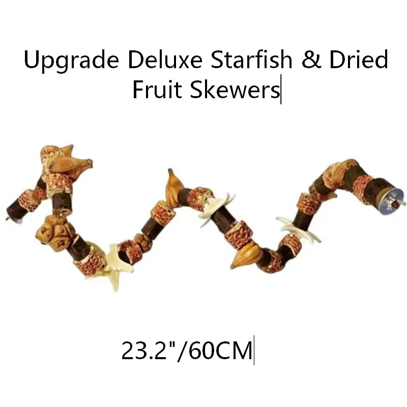 Natural Nut & Wood Chew Toy