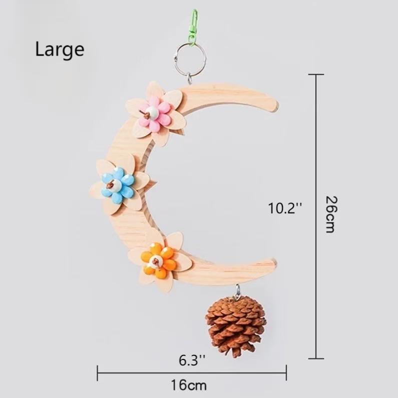 Moon Perch Swing for ParrotsBeakora Moon Perch Swing for Parrots