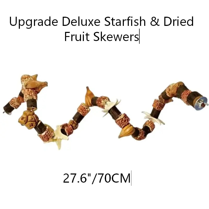 Natural Nut & Wood Chew Toy