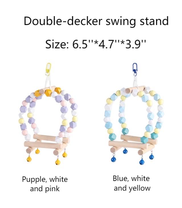 Rainbow Perch Swing for Birds