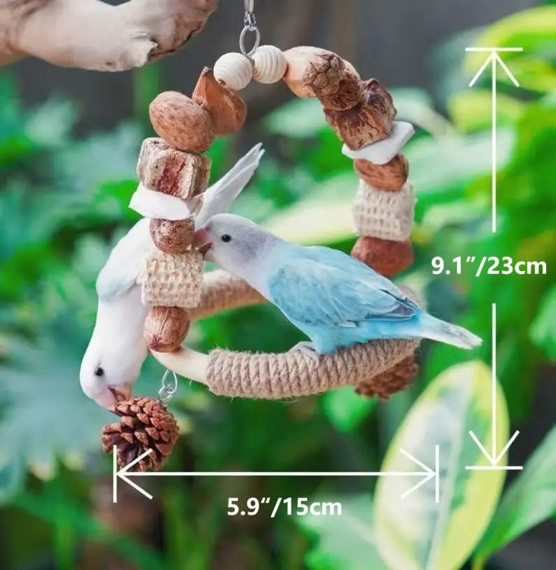 Natural Foraging & Chew Swing for Parrots