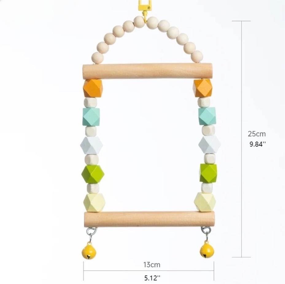 Rainbow Perch Swing for Birds